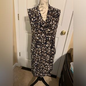 Michael Kors sleeveless dress Size Medium. Brown, Navty, and Tan